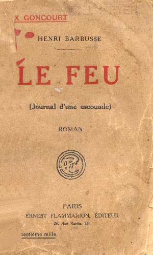 Le Feu - Journal d'une Escouade (Henri Barbusse - Edition de 1917)